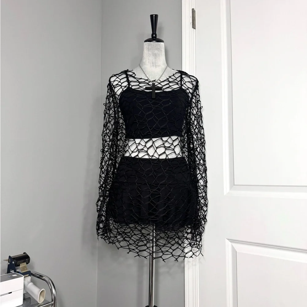 Punk Rave Fishnet Top - Picture 7 of 12